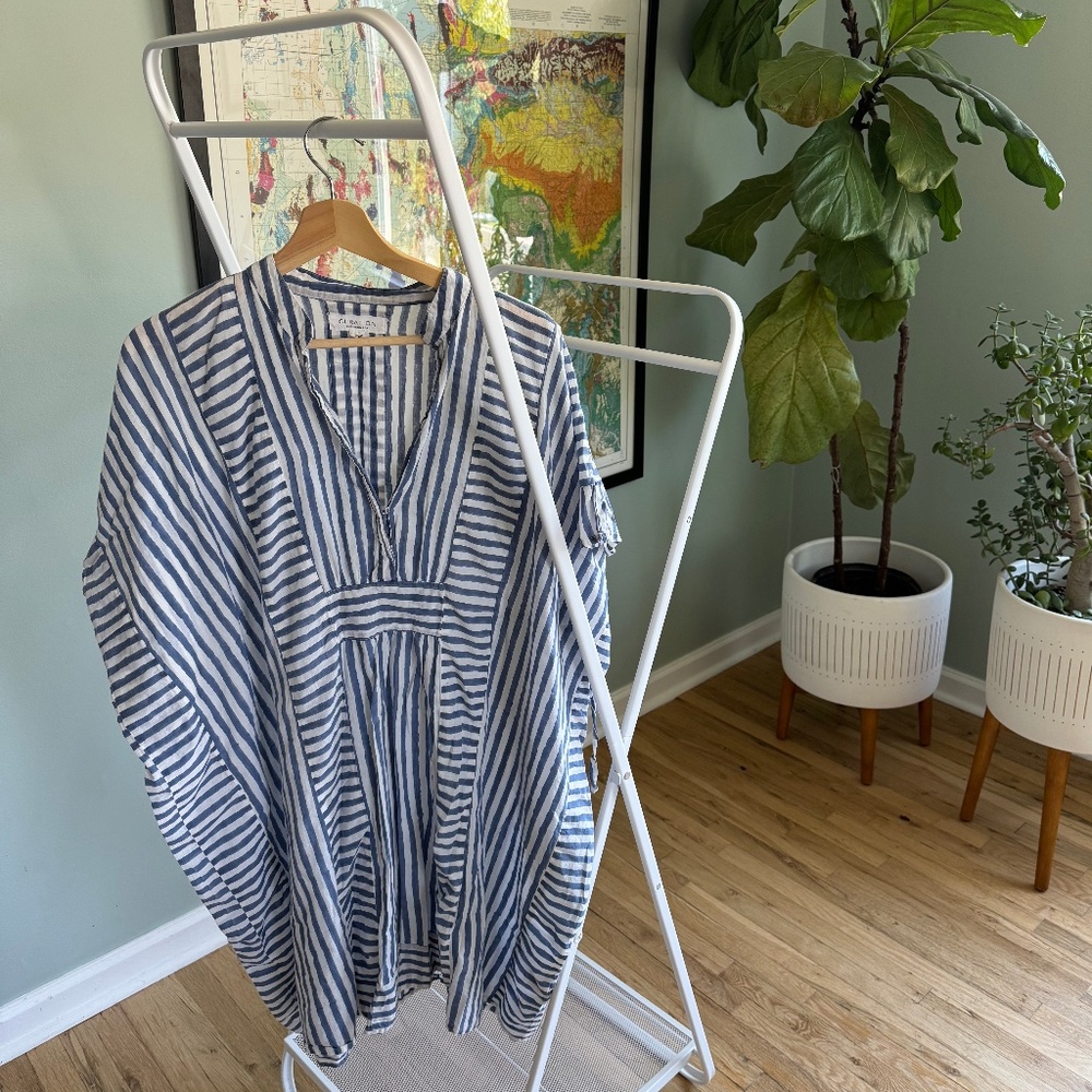 Emerson Fry Blue Stripe Caftan
